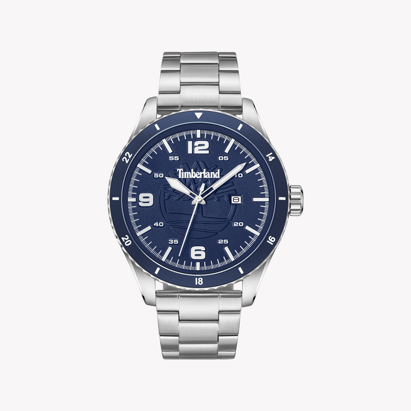 Timberland Men's Silver Watch, Blue Dial | Tbl16148js/02 by i-watch