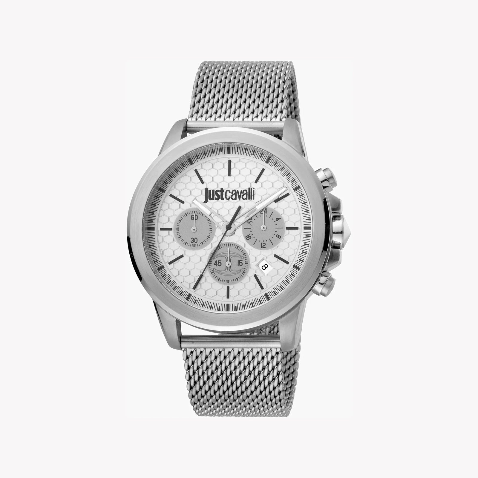Just Cavalli Men's Silver Stainless Steel Watch, Silver Dial | Jc1g140m0055 by i-watch