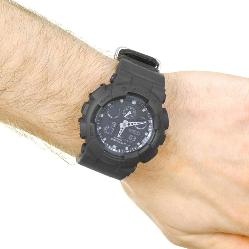 Casio G-Shock Ga100bbn-1a - Bold Adventurer Series Men's Watch With All-Black Design And Rugged Functionality by i-watch