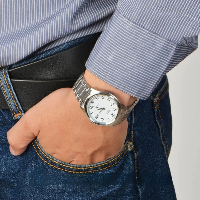 Seiko Men's Silver Watch, Stainless Steel Bracelet | Mtp-1183a-7bdf by i-watch