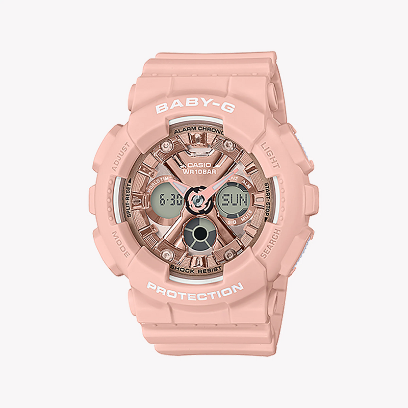 Ba-130-4adr Baby-G Adventure - Stylish Pink Resin Women's Watch For Active Lifestyles by i-watch