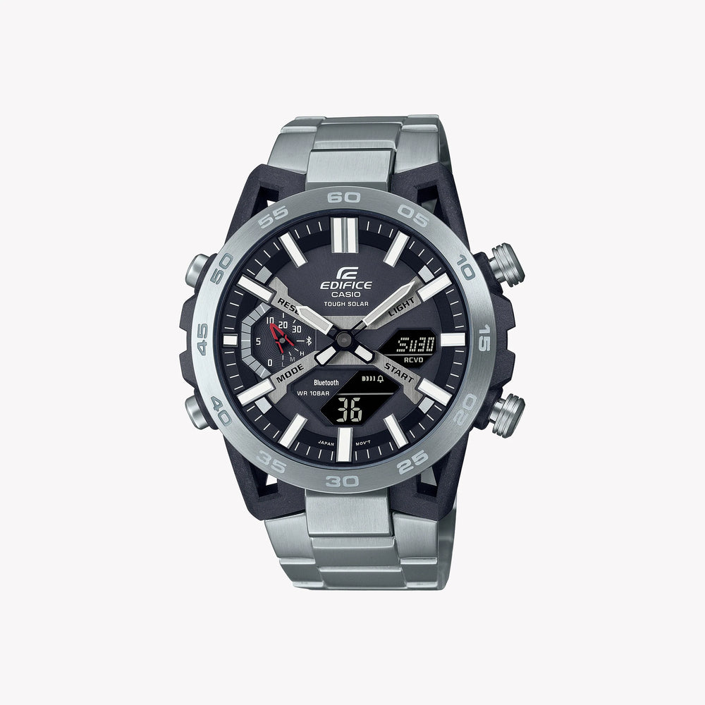 CASIO ECB-2000D-1AEF - TIMELESS POWERHOUSE MEN'S WATCH WITH SOLAR TECHNOLOGY & WATER RESISTANCE