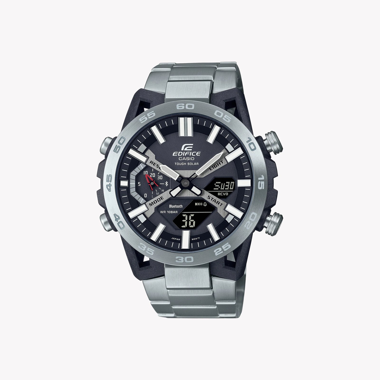 CASIO ECB-2000D-1AEF - TIMELESS POWERHOUSE MEN'S WATCH WITH SOLAR TECHNOLOGY & WATER RESISTANCE