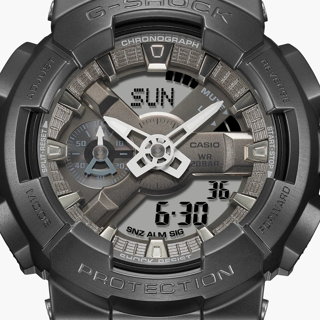 CASIO G-SHOCK GM-110MF-1ADR - SPORTY ELEGANCE UNISEX TIMEPIECE WITH GRAY RESIN BAND-i-Watch-6