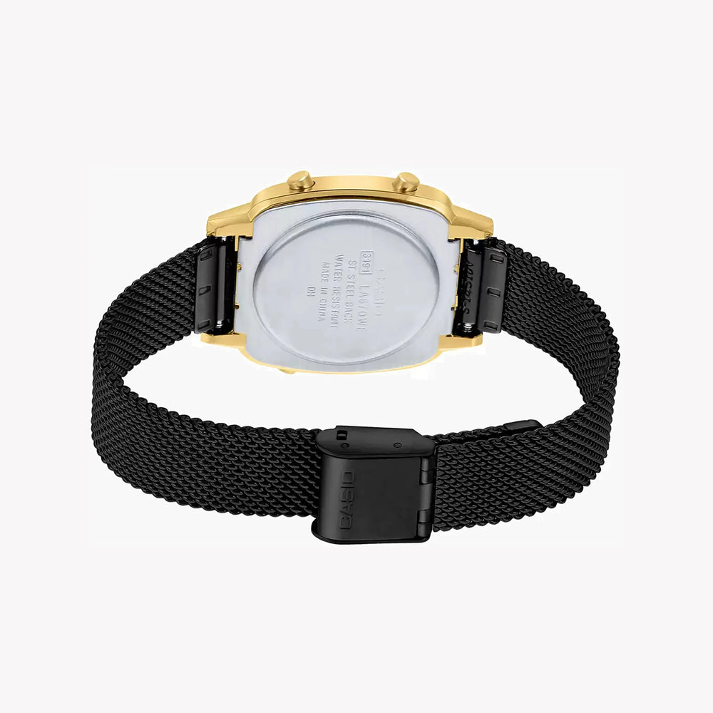 Casio La670wemb-1df Elegant Adventure - Women's Digital Watch With Gold Resin Case & Stylish Mesh Band by i-watch