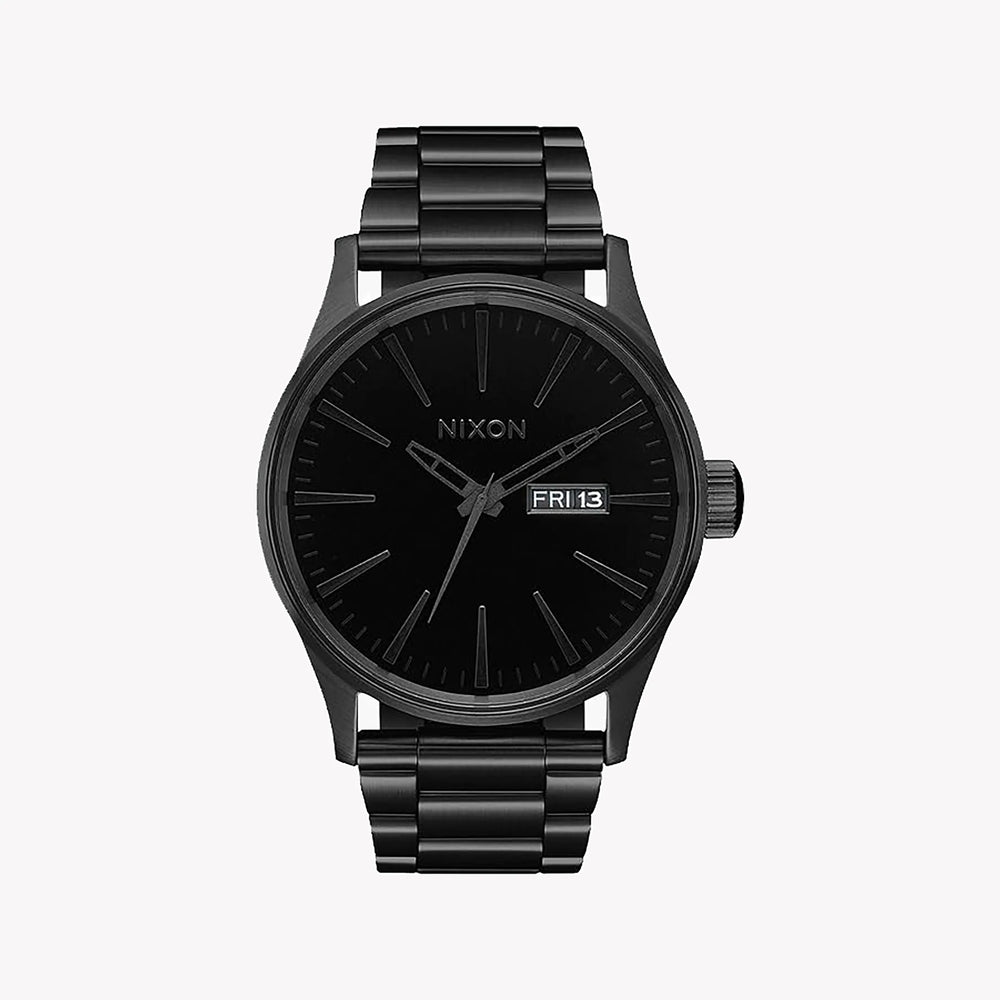 Nixon Men's Black Stainless Steel Watch, Black Dial | A356-1147 by i-watch