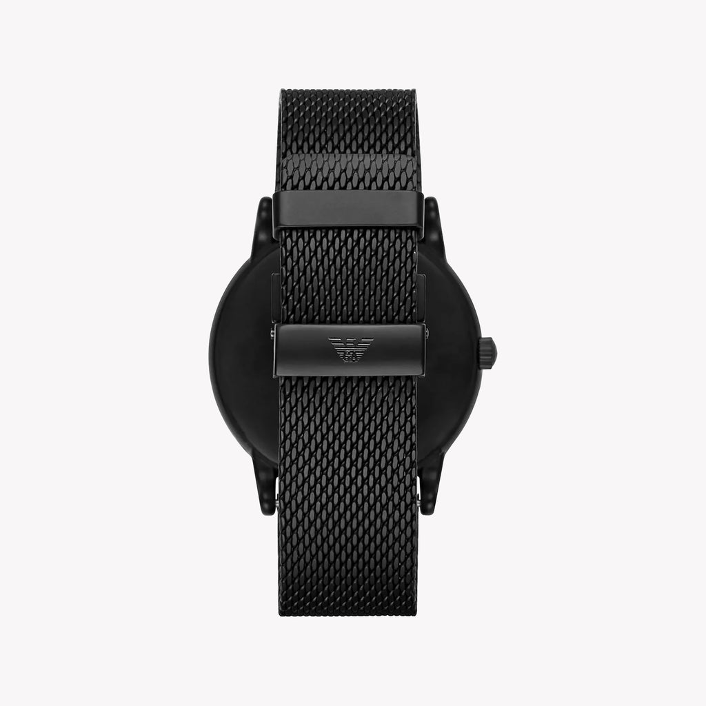 EMPORIO ARMANI AR11046 BLACK STAINLESS STEEL - MODERN ELEGANCE MEN'S WATCH-i-Watch-3