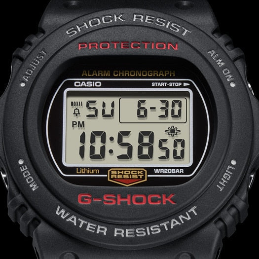 CASIO G-SHOCK DW-5750E-1DR - RUGGED ADVENTURE TIMEPIECE FOR MEN