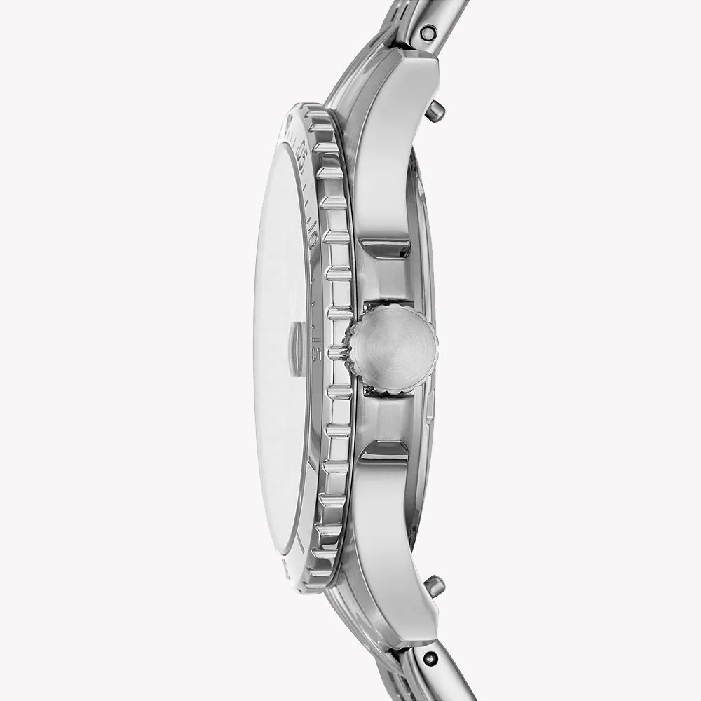 FOSSIL ES4744 ELEGANT TIMEPIECE - MODERN WOMAN'S SILVER STAINLESS STEEL WATCH-i-Watch-2