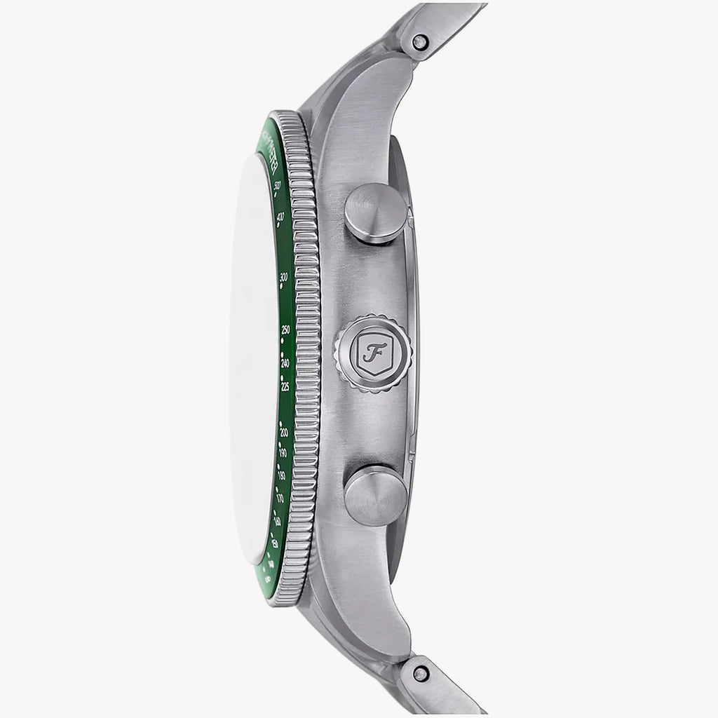 FOSSIL FS6048 ELEGANT TIMEPIECE - MEN'S STAINLESS STEEL WATCH WITH GREEN DIAL-i-Watch-4