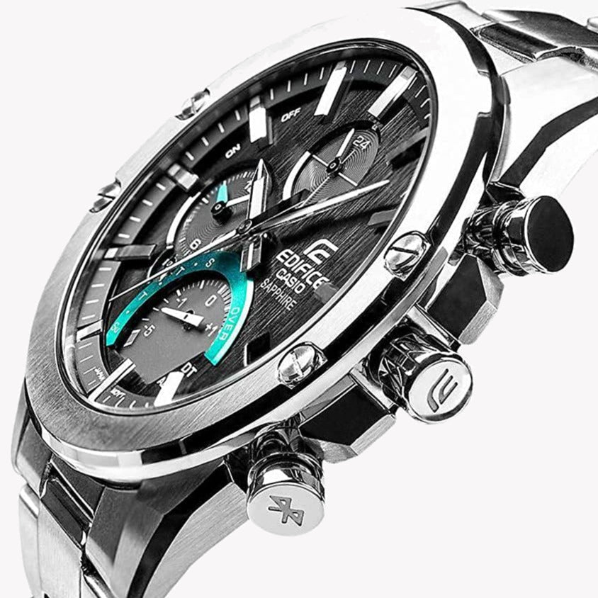 CASIO EDIFICE EQB-1000D-1ADR - RUGGED ELEGANCE MEN'S SMART WATCH with Bluetooth and Water Resistance