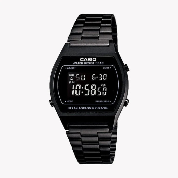 Casio Men's Black Metal Watch, Black Dial | B-640wb-1bef by i-watch