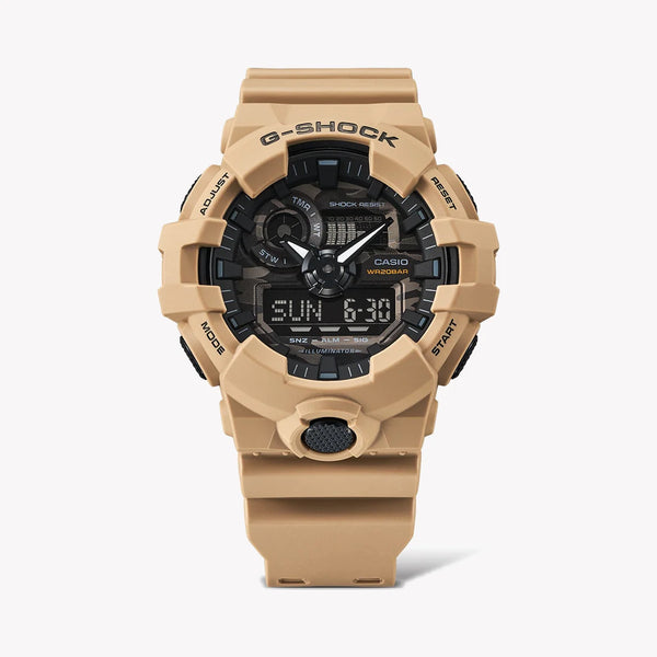 Casio G-Shock Ga-700ca-5adr - Sporty Beige Resin Timepiece For Men by i-watch