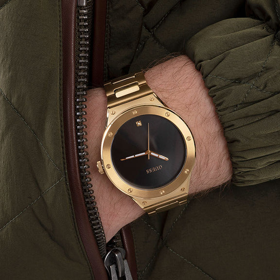 GUESS GW0427G2 BOLD LUXURY - STRIKING GOLD & BLACK MEN'S WATCH-i-Watch-4