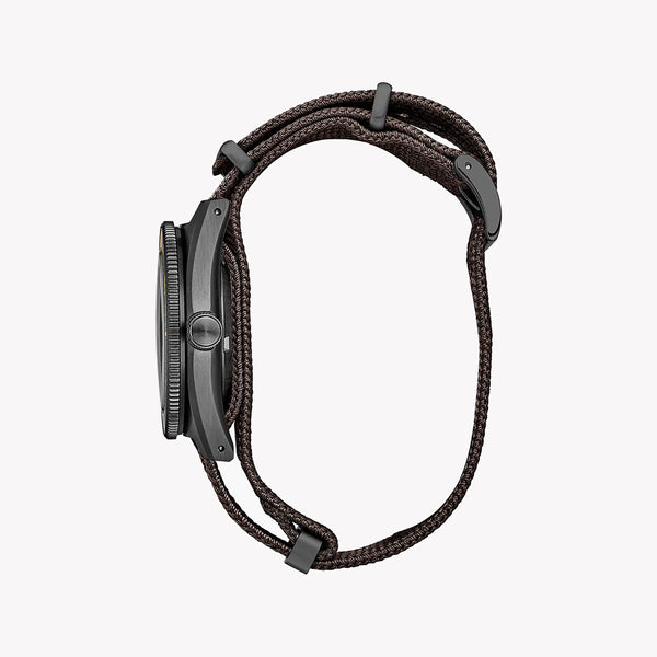 Seiko Prospex Men's Black Stainless Steel, Brown Nylon | Spb257j1