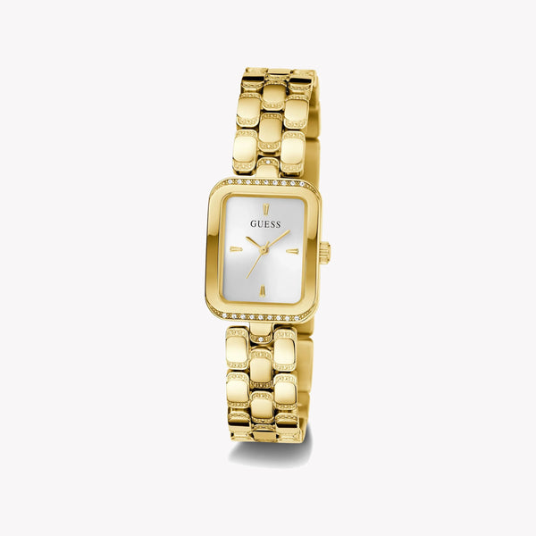 Guess Women's Gold Stainless Steel Watch, Silver Dial | Gw0865l2 by i-watch