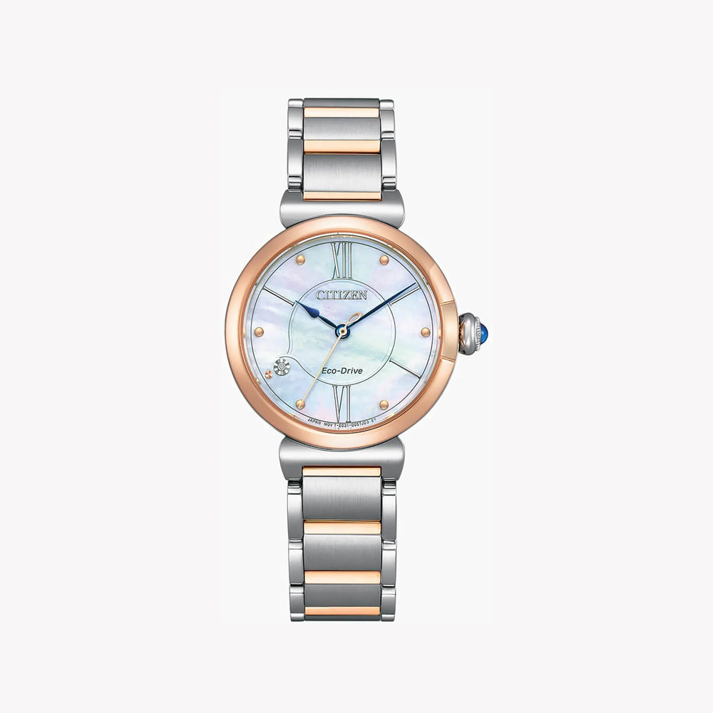 Citizen Em1074-82d - Radiant Rose Gold & Multicolor Dial Women's Watch by i-watch