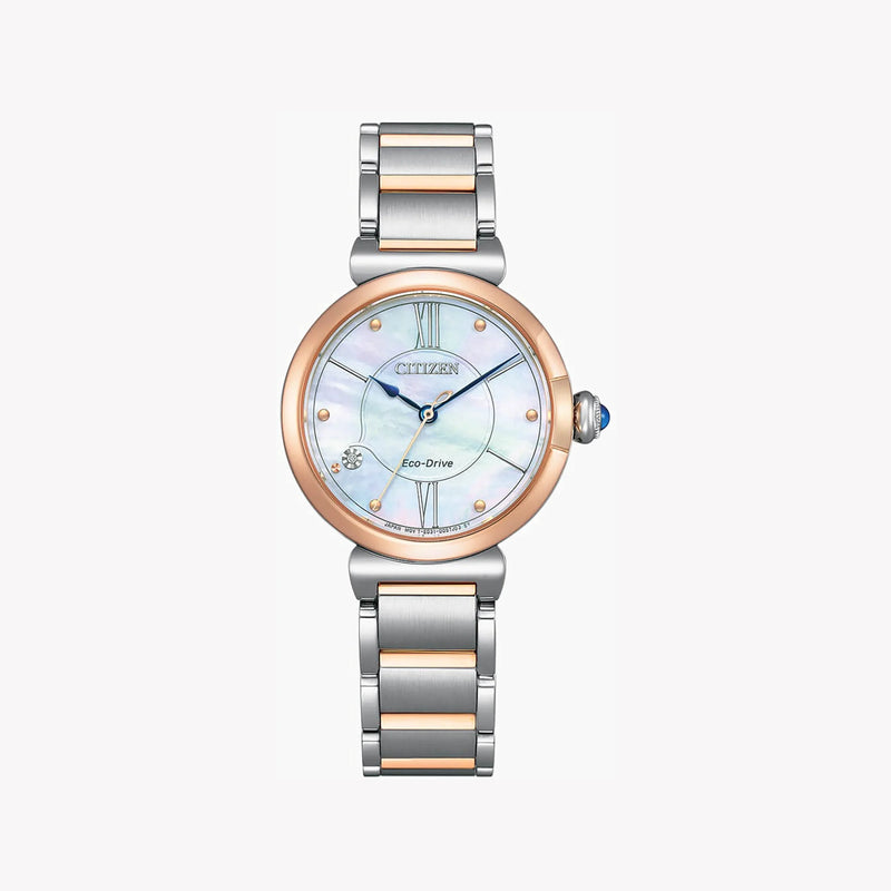 Citizen Em1074-82d - Radiant Rose Gold & Multicolor Dial Women's Watch by i-watch