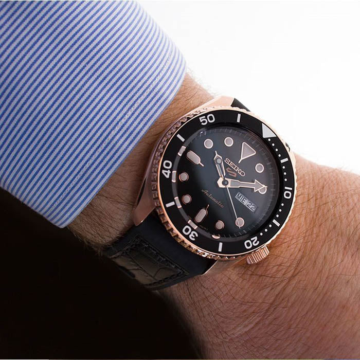 SEIKO 5 SRPD76K1 Men's Automatic Rose Gold Watch-i-Watch-5