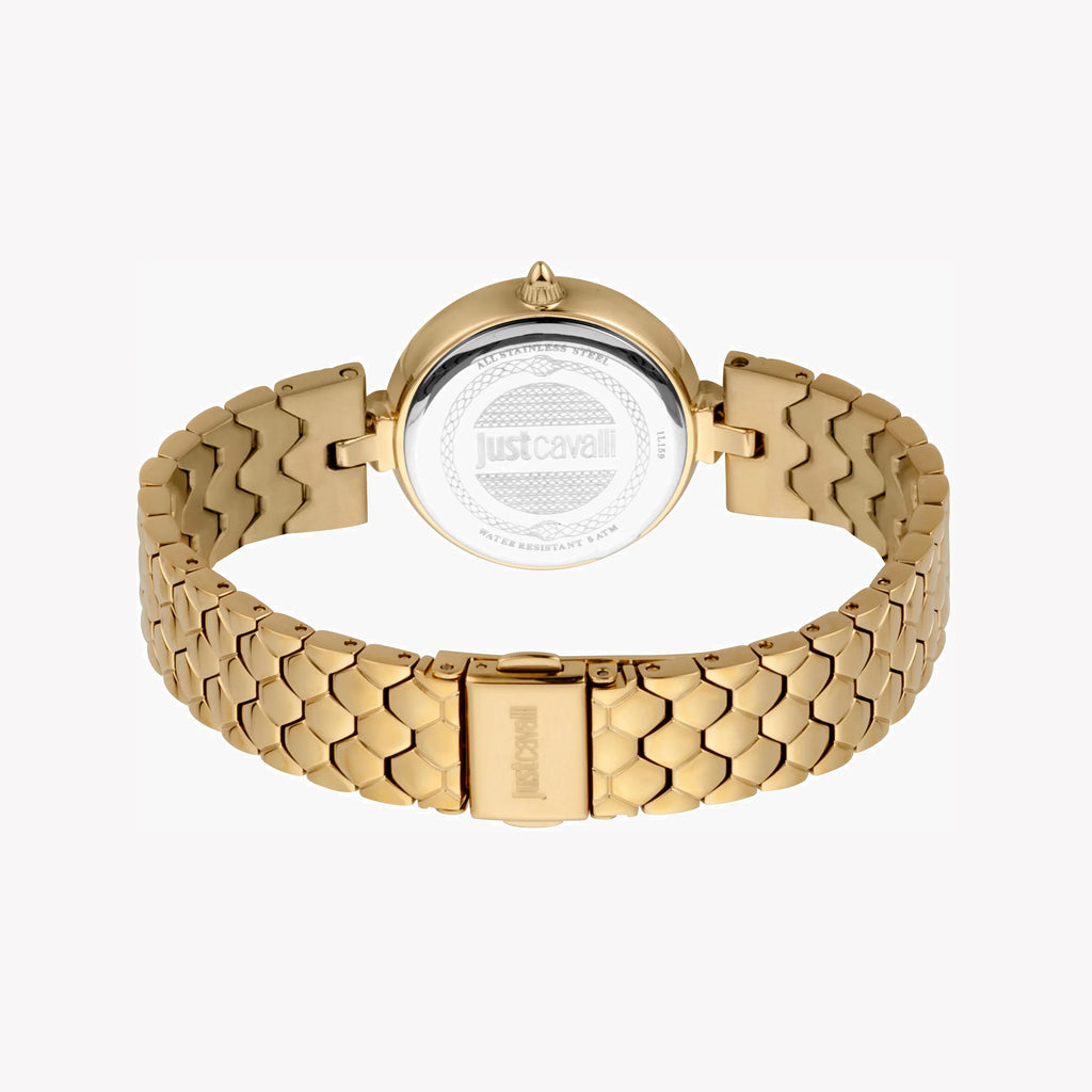 JUST CAVALLI Women's Watch with Gold Stainless Steel Case and Gold Stainless Steel Band-i-Watch-3