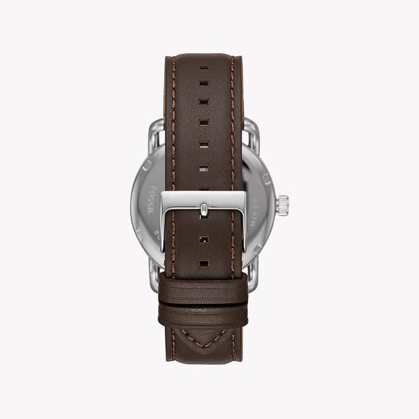 Fossil Men's Silver Stainless Steel, Brown Leather | Fs5663 by i-watch