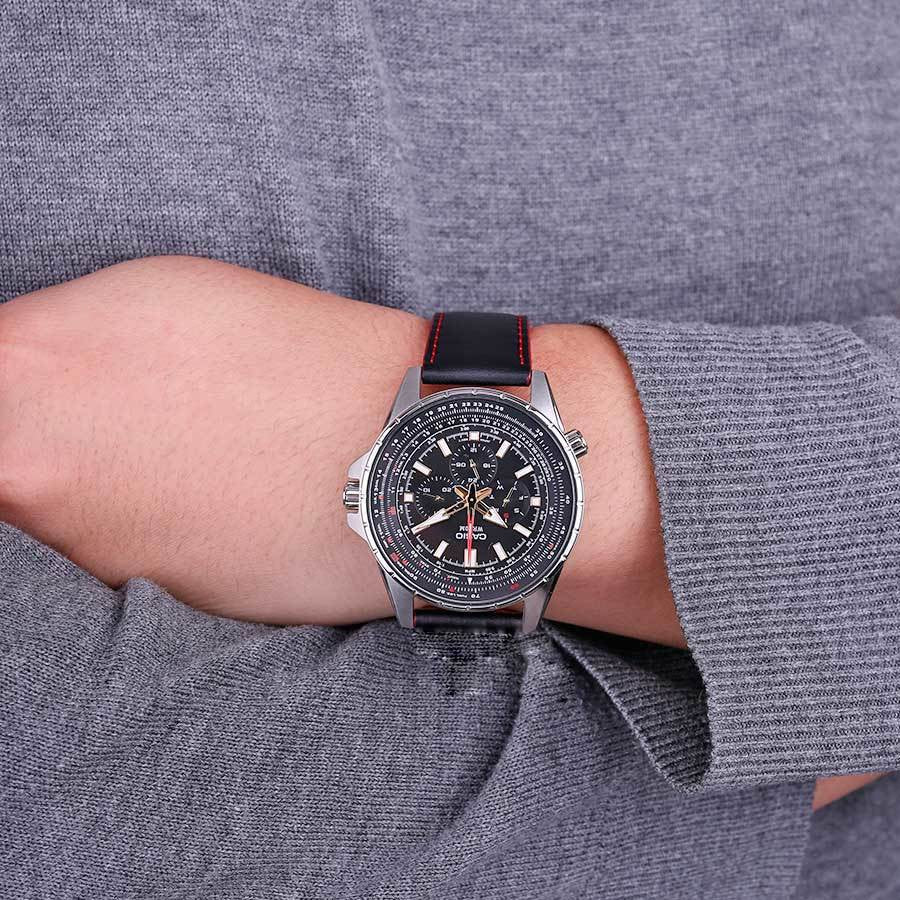 CASIO MTP-SW320L-1AVDF ELEGANT STRENGTH - MEN'S STAINLESS STEEL TIMEPIECE WITH LEATHER BAND-i-Watch-3