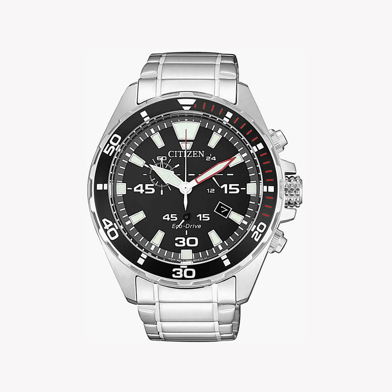 Citizen At2430-80e - Elegant Performance Men's Watch With Eco-Drive & Chronograph Functionality by i-watch