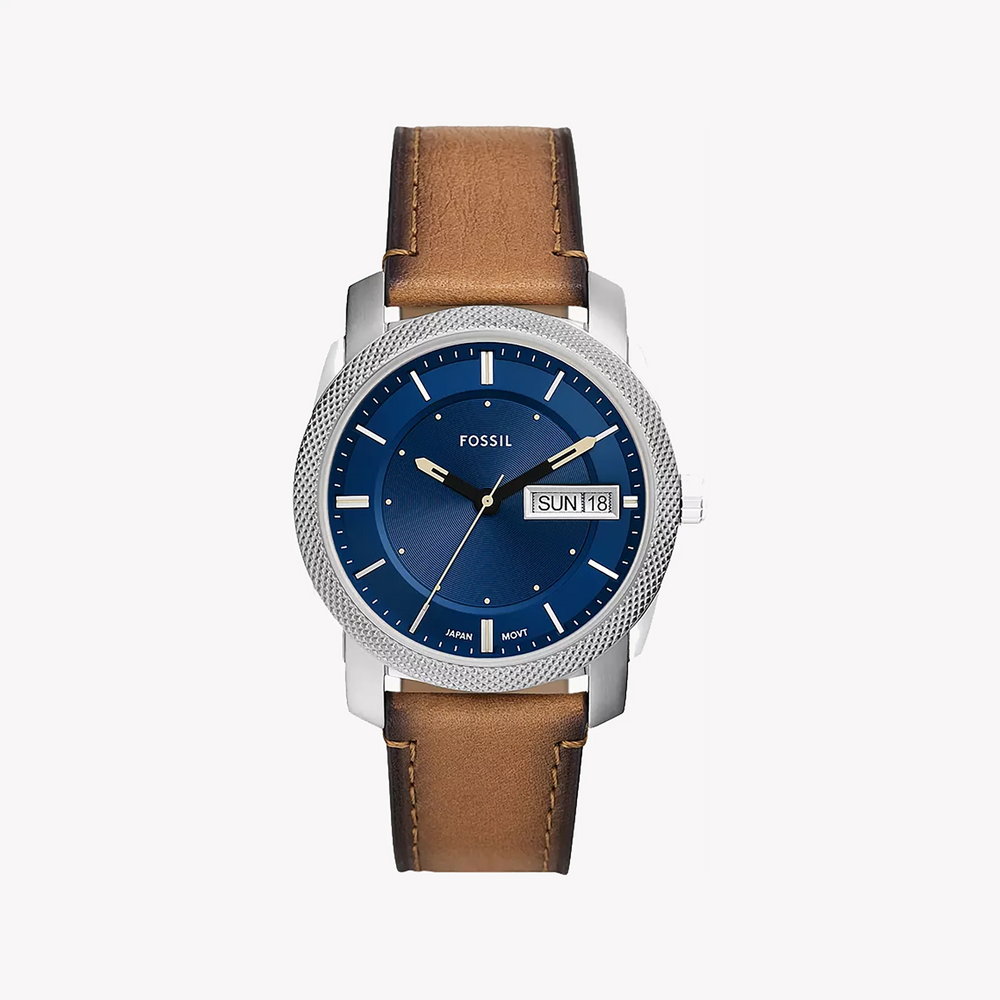 Fossil Men's Silver Stainless Steel, Brown Leather | Fs5920 by i-watch
