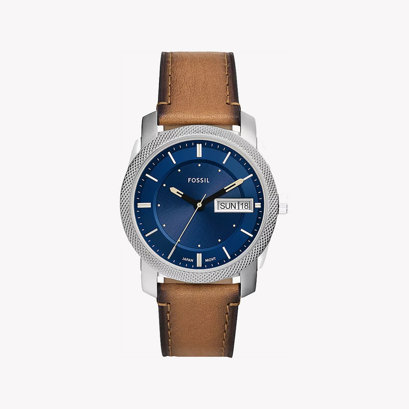 Fossil Men's Silver Stainless Steel, Brown Leather | Fs5920 by i-watch