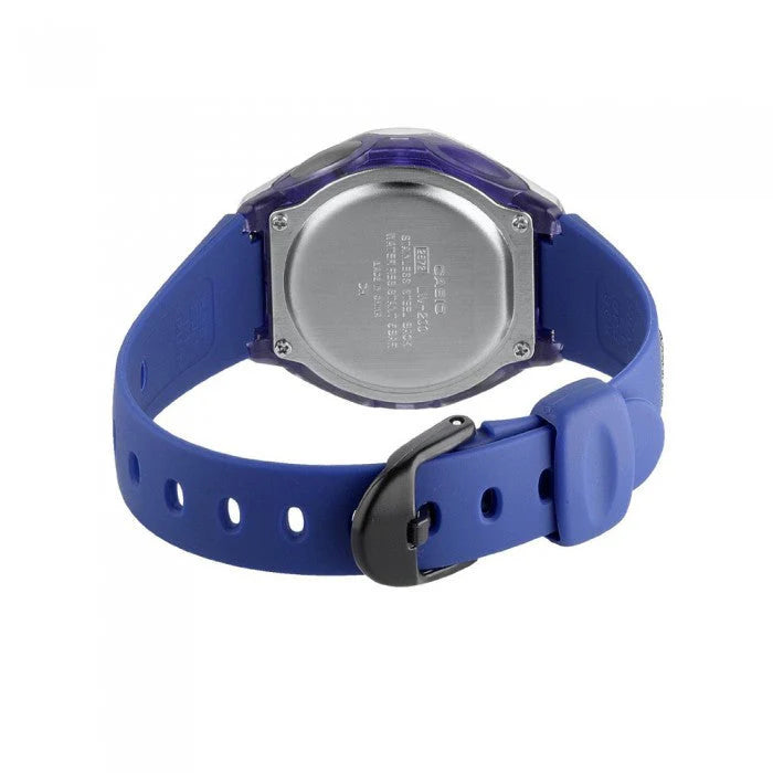 CASIO Women's Watch with Silver Resin Case and Blue Resin Band-i-Watch-2