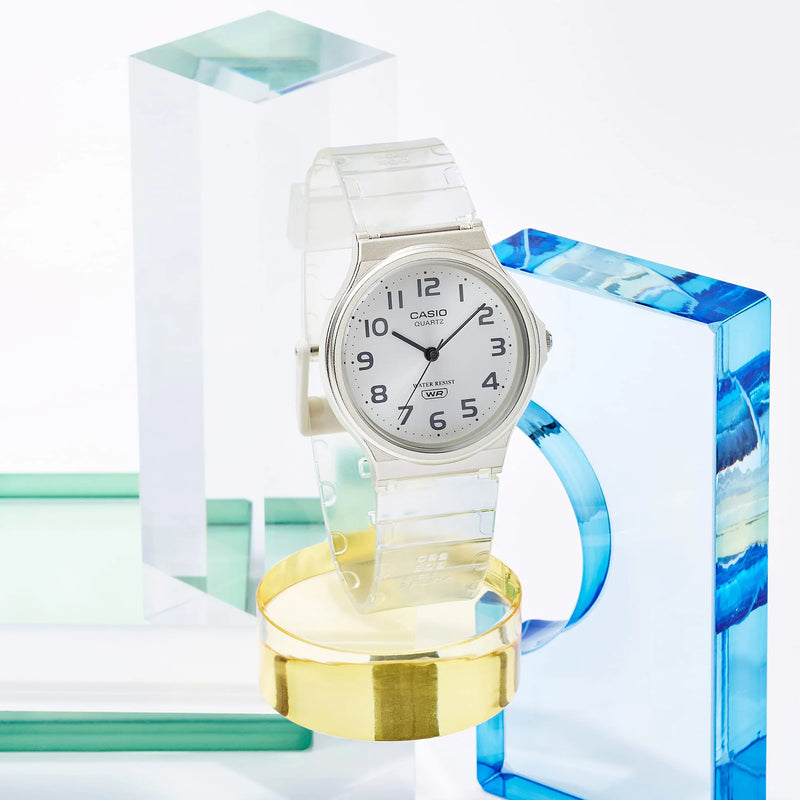 Casio Unisex White Resin Watch, White Dial | Mq-24s-7bdf by i-watch