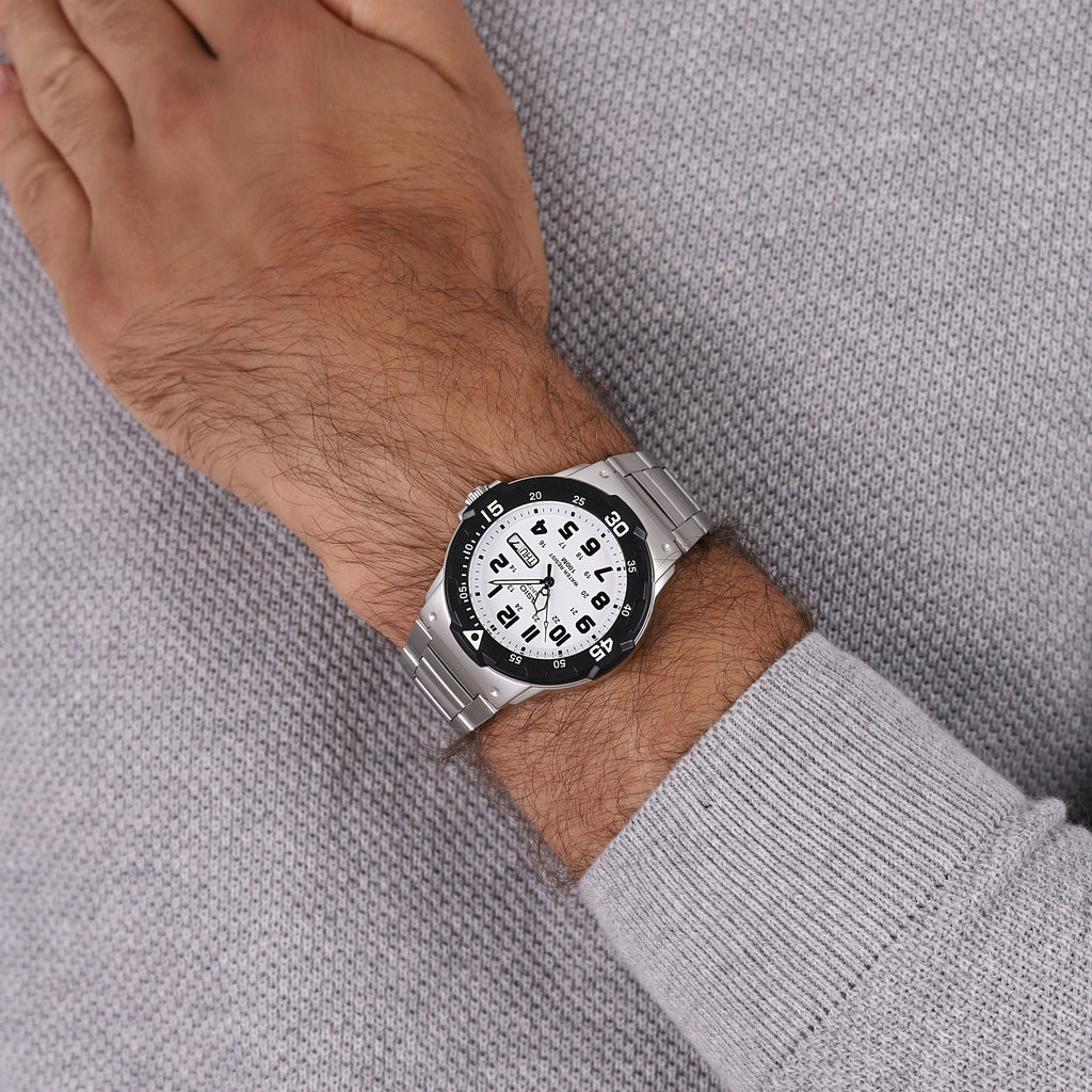 CASIO MRW-200HD-7BVDF ACTIVE CLASSIC - STAINLESS STEEL TIMEPIECE for Men with white dial and robust design-i-Watch-3