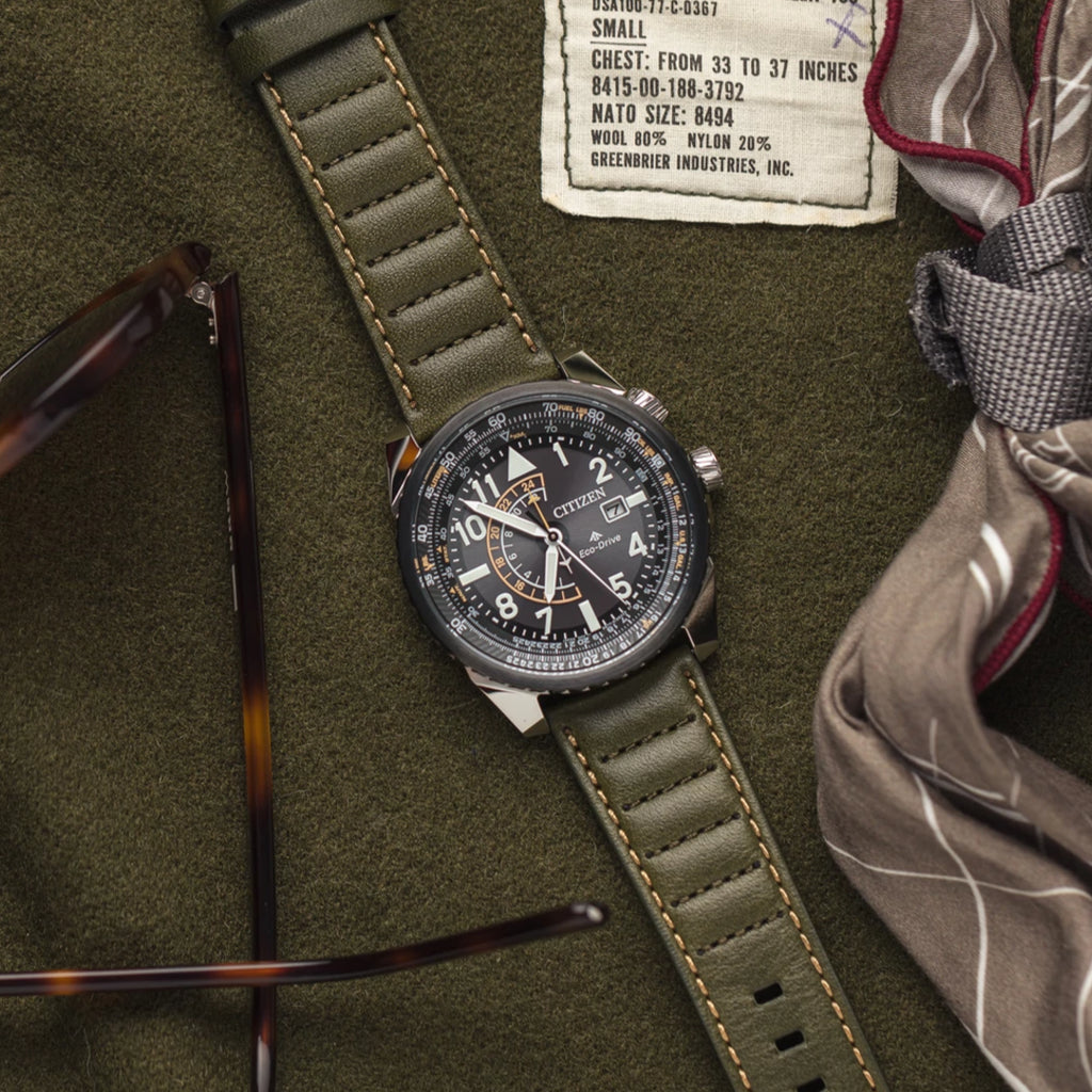 CITIZEN BJ7138-04E - BOLD SOPHISTICATION MEN'S TIMEPIECE WITH DUAL TIME DISPLAY & BLACK LEATHER STRAP-i-Watch-5