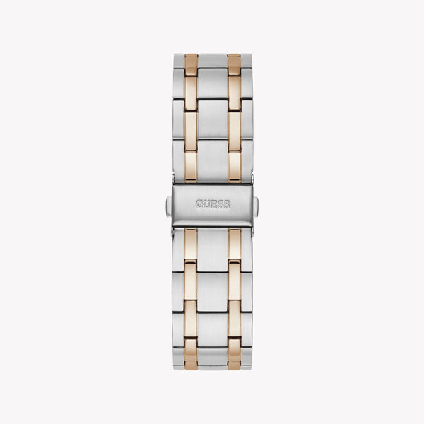 Guess Men's Silver/Rose Gold Watch, Blue Dial | Gw0330g3 by i-watch