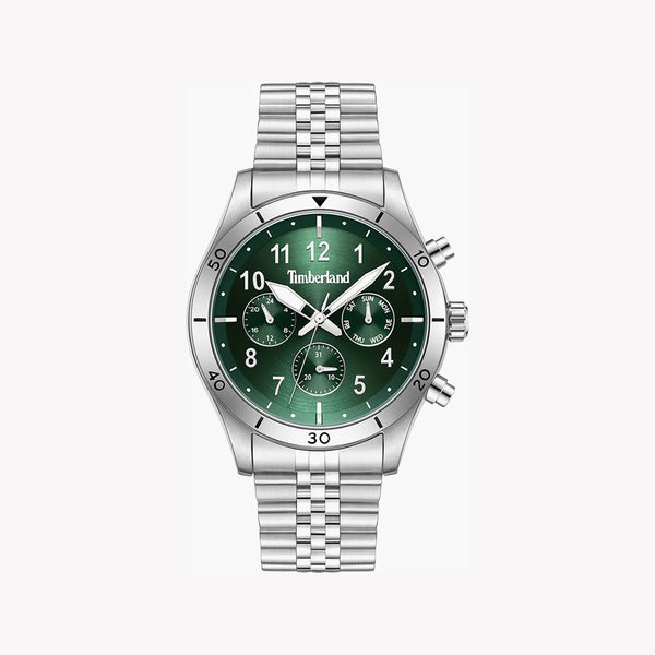 Timberland Men's Silver Watch, Green Dial | Tdwgk0054702 by i-watch