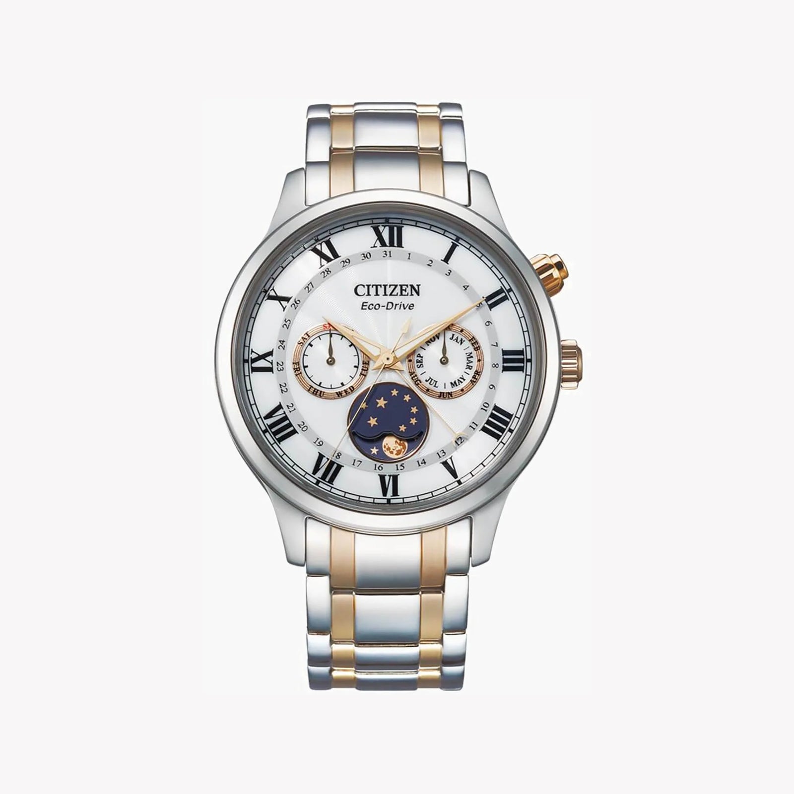 Citizen Eco-Drive Ap1054-80a - Modern Mastery Men's Timepiece With Silver Stainless Steel & Eco-Friendly Power by i-watch