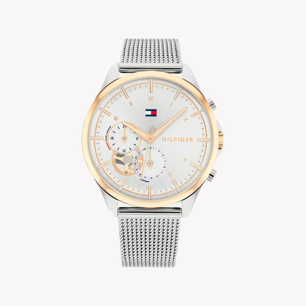 Tommy Hilfiger Women's Rose Gold Watch, Silver Band | 1782726 by i-watch