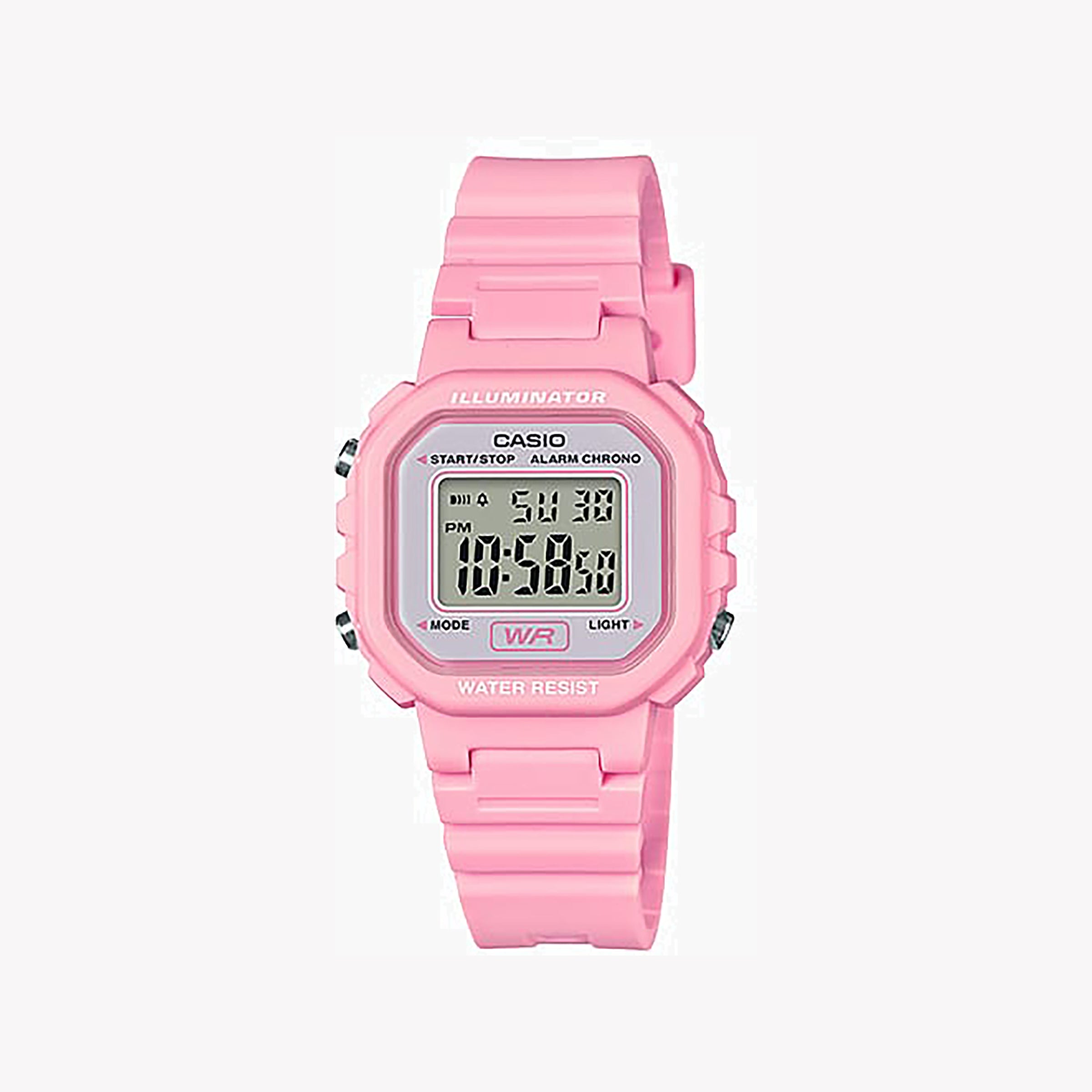 CASIO Women's Watch with Pink Resin Case and Pink Resin Band