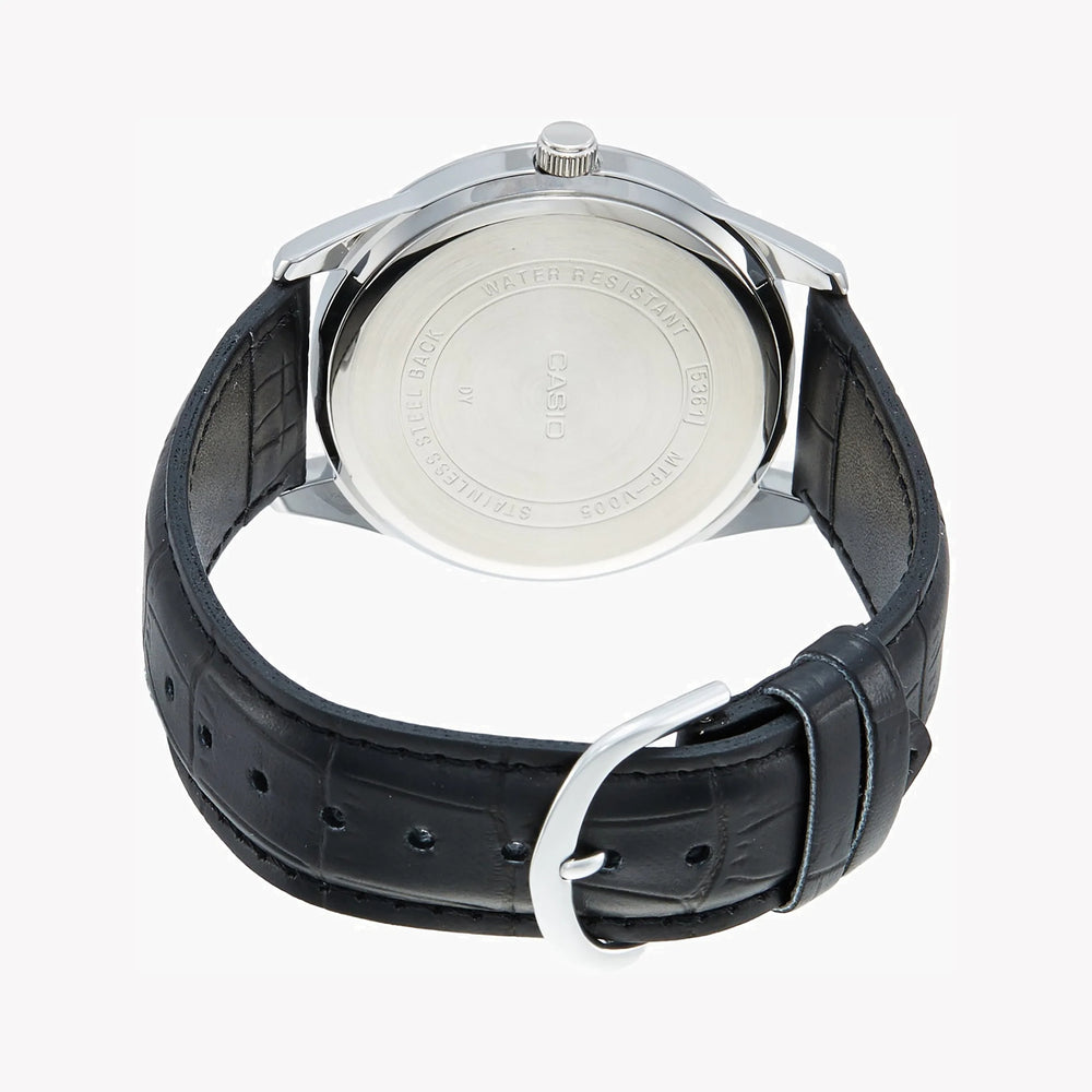 CASIO MTP-V005L-1BUDF CLASSIC ELEGANCE - MEN’S STYLISH LEATHER BAND TIMEPIECE-i-Watch-3