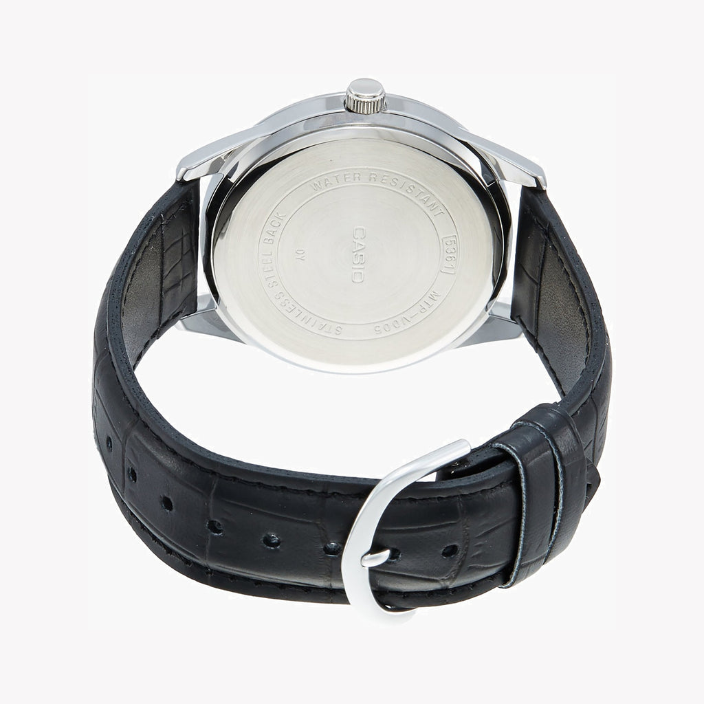 CASIO MTP-V005L-1BUDF CLASSIC ELEGANCE - MEN’S STYLISH LEATHER BAND TIMEPIECE-i-Watch-3