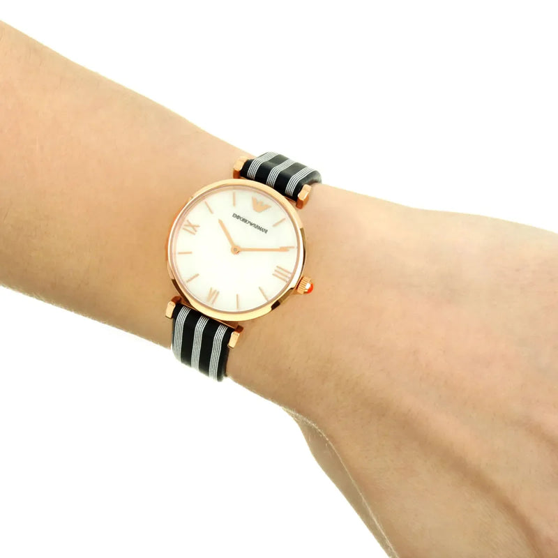 Emporio Armani Women's Rose Gold Watch, Multicolor Leather | Ar11224 by i-watch