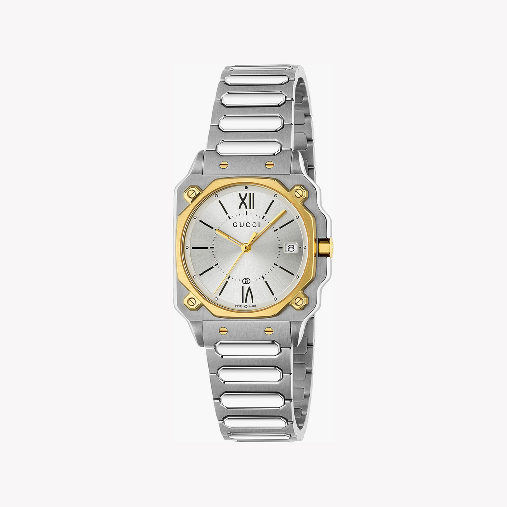 GUCCI YA166506 Men's Silver Stainless Steel Watch-i-Watch