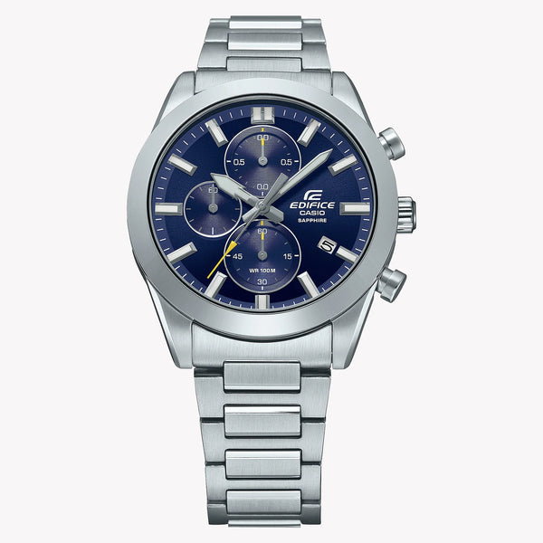 Casio Men's Stainless Steel, Blue Dial | Efb-710d-2avuef by i-watch