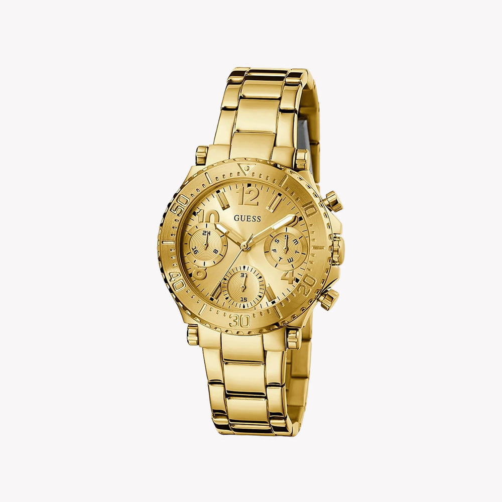 Guess Women's Gold Stainless Steel Watch, Gold Dial | Gw0465l1 by i-watch