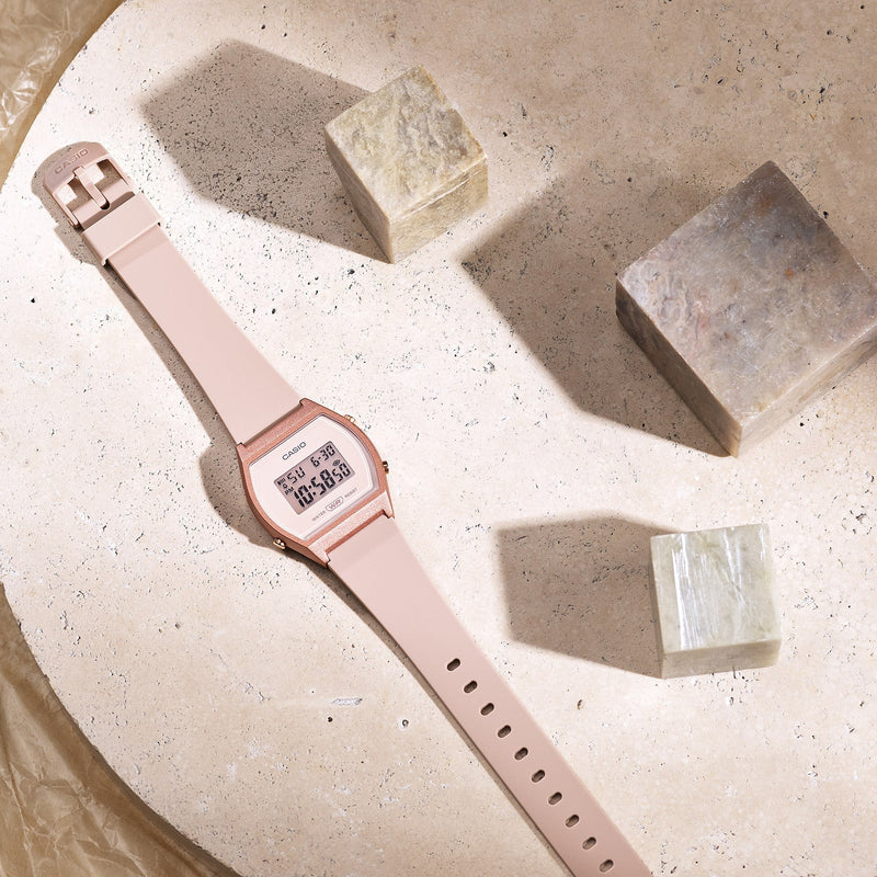 Casio Lw-204-4adf Elegant Sporty Chic - Women's Beige Resin Watch With Digital Display by i-watch