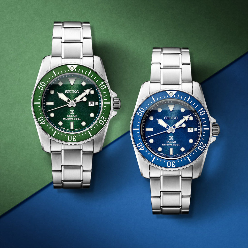 SEIKO SNE583P1 Men's Solar Watch - Elegant Green Dial, 20 ATM-i-Watch-2