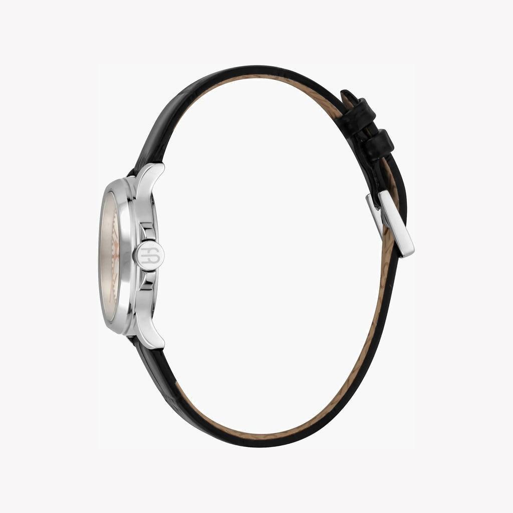 ESPRIT Women's Watch with Silver Stainless Steel Case and Black Leather Band-i-Watch-3