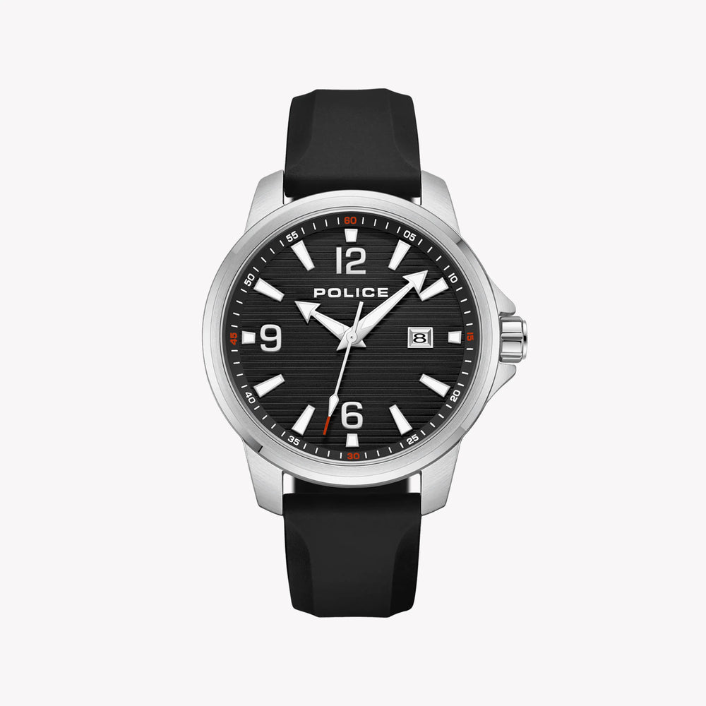 Police Men's Silver Watch, Black Dial | Pewjn0020903 by i-watch