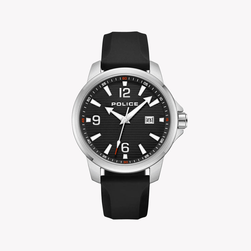 Police Men's Silver Watch, Black Dial | Pewjn0020903 by i-watch