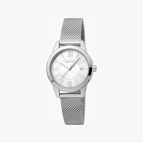 Esprit Women's Silver Stainless Steel Watch, Silver Dial | Es1l192m0025 by i-watch